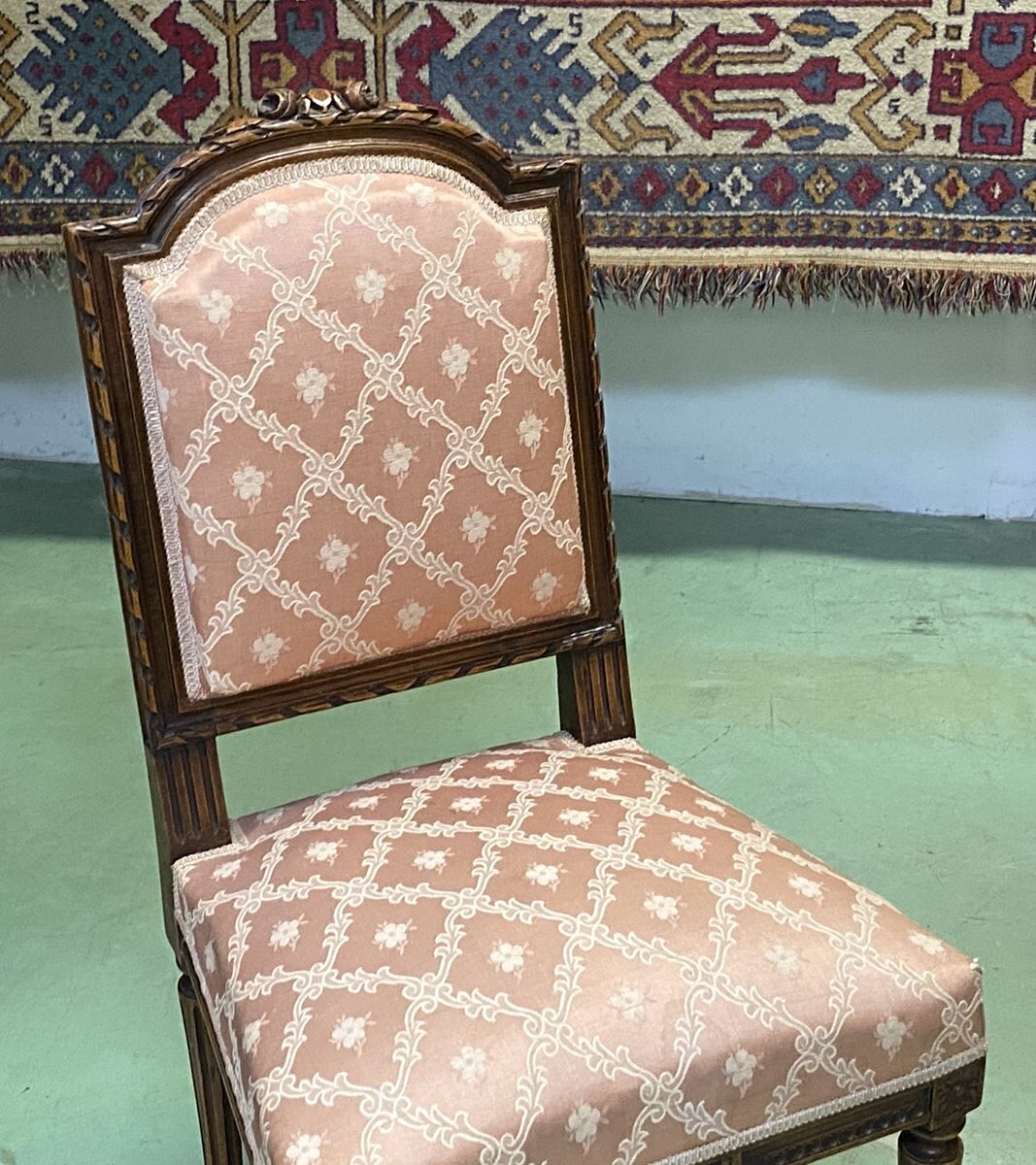 Pair of Louis XVI chairs early 20th in ground beech