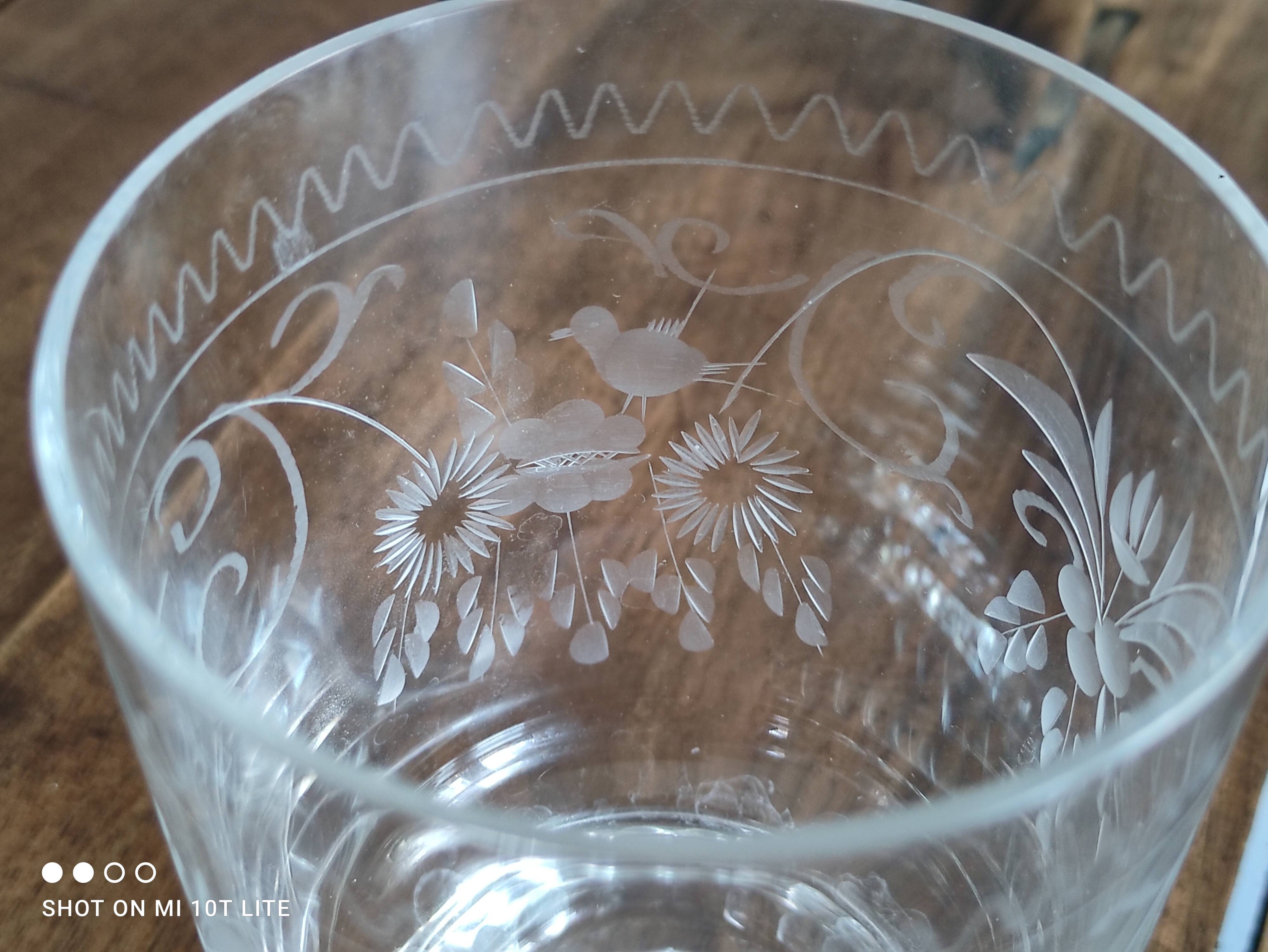 Lot de 4 verres à eau en cristal modèle Concord de la Cristallerie Theresienthal