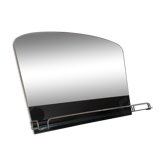 Two-tone bathroom mirror with its tablet, vintage 50s/60s