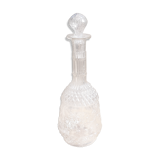 Glass floral carafe