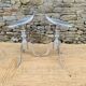 Paire de tabourets en aluminium