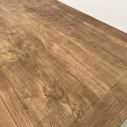 Large solid oak farm table with its extensions, 1950s