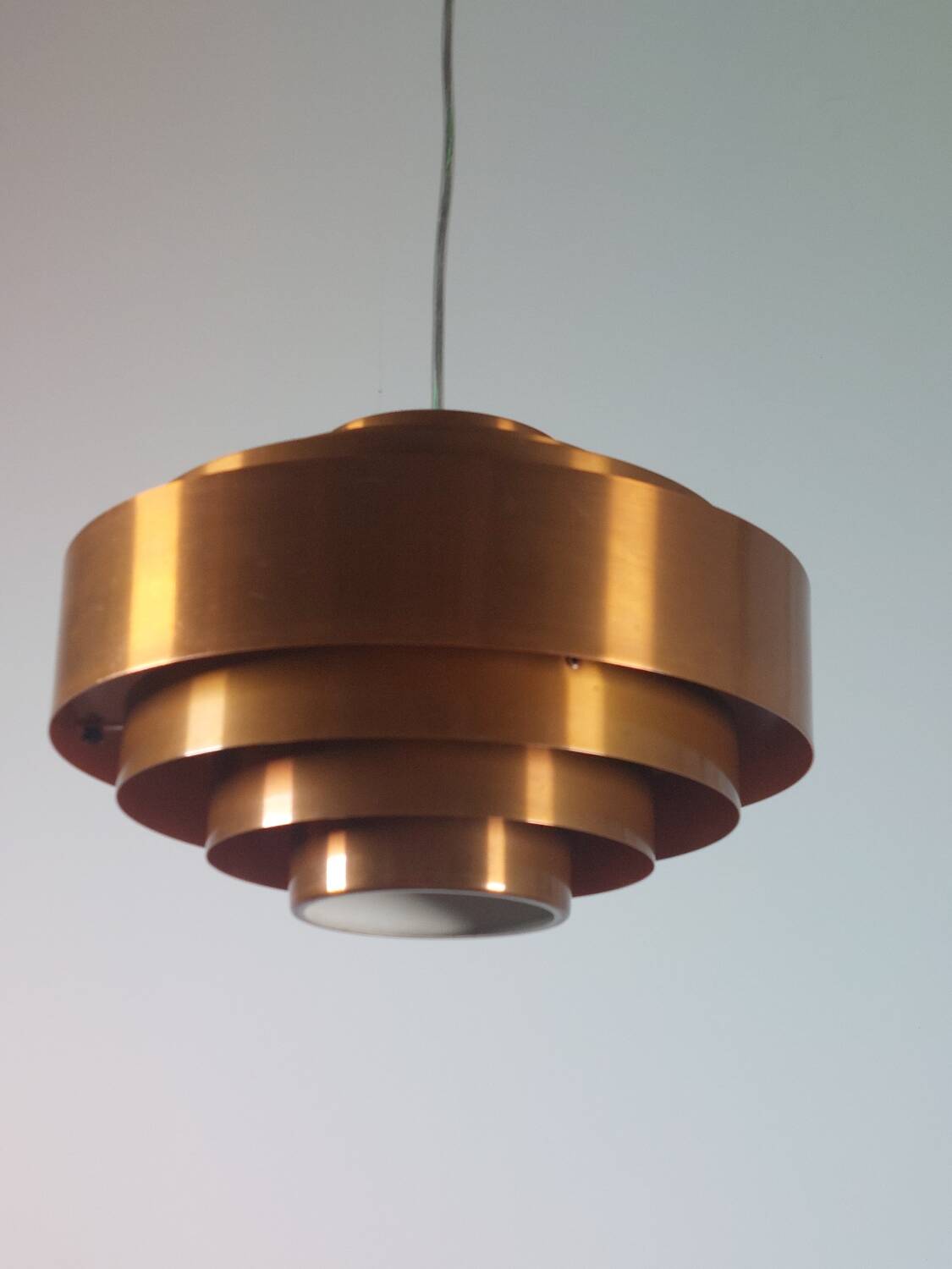 Suspension vintage mi-siècle Jo Hammerborg Ultra Copper Fog Morup