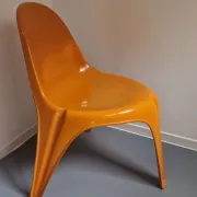 Bofinger BA1171 Chair Pair by Helmut Bätzner stackable in fibre of