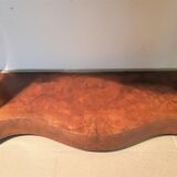 Napoleon III period console in walnut and marble tray