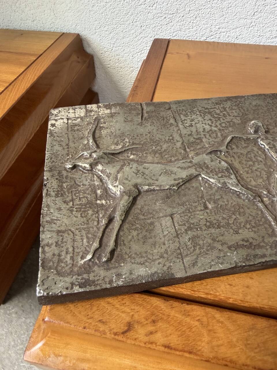 Bronze bas-relief mid-20th century