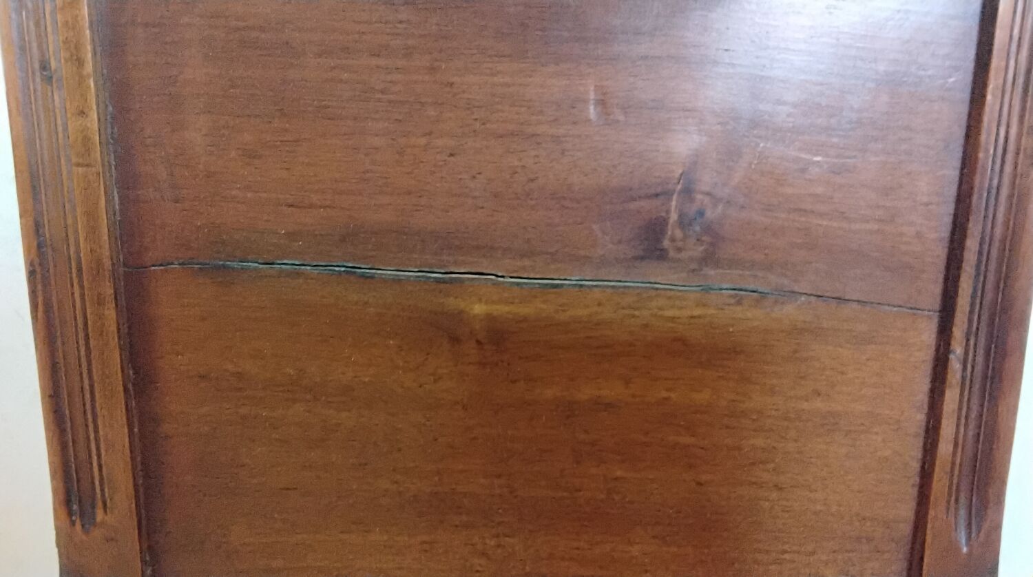 Antique wooden bedside table