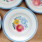 Lot de 5 assiettes creuses HBC Choisy le Roi