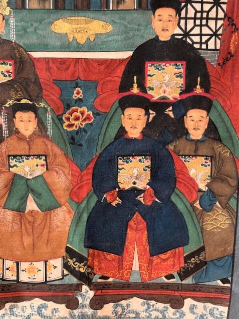 Painting, portrait of Chinese ancestors