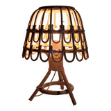 Bamboo bedside lamp