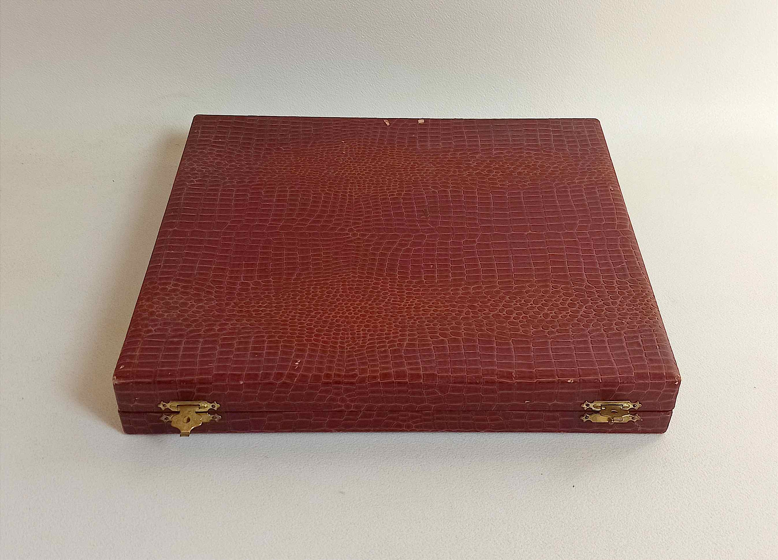 Box of 8 spoons silver metal cocktail straw 30s