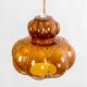 Amber pendant lamp, France, 1960's