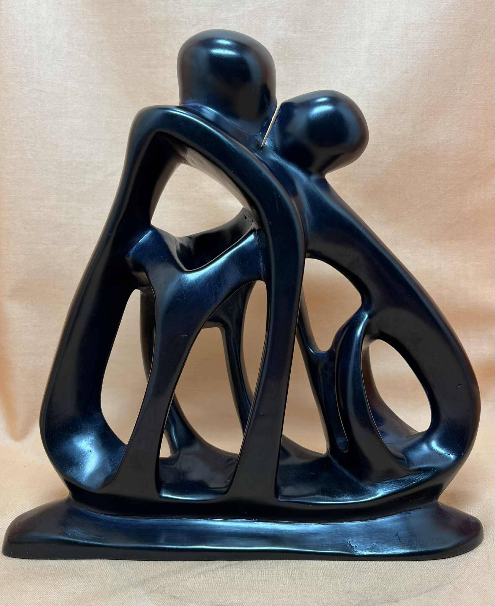 Soapstone statue representing the family, African art