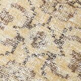 Tapis turc doux en laine fait main jaune pâle 5x8, 159x238 cm SK 5244