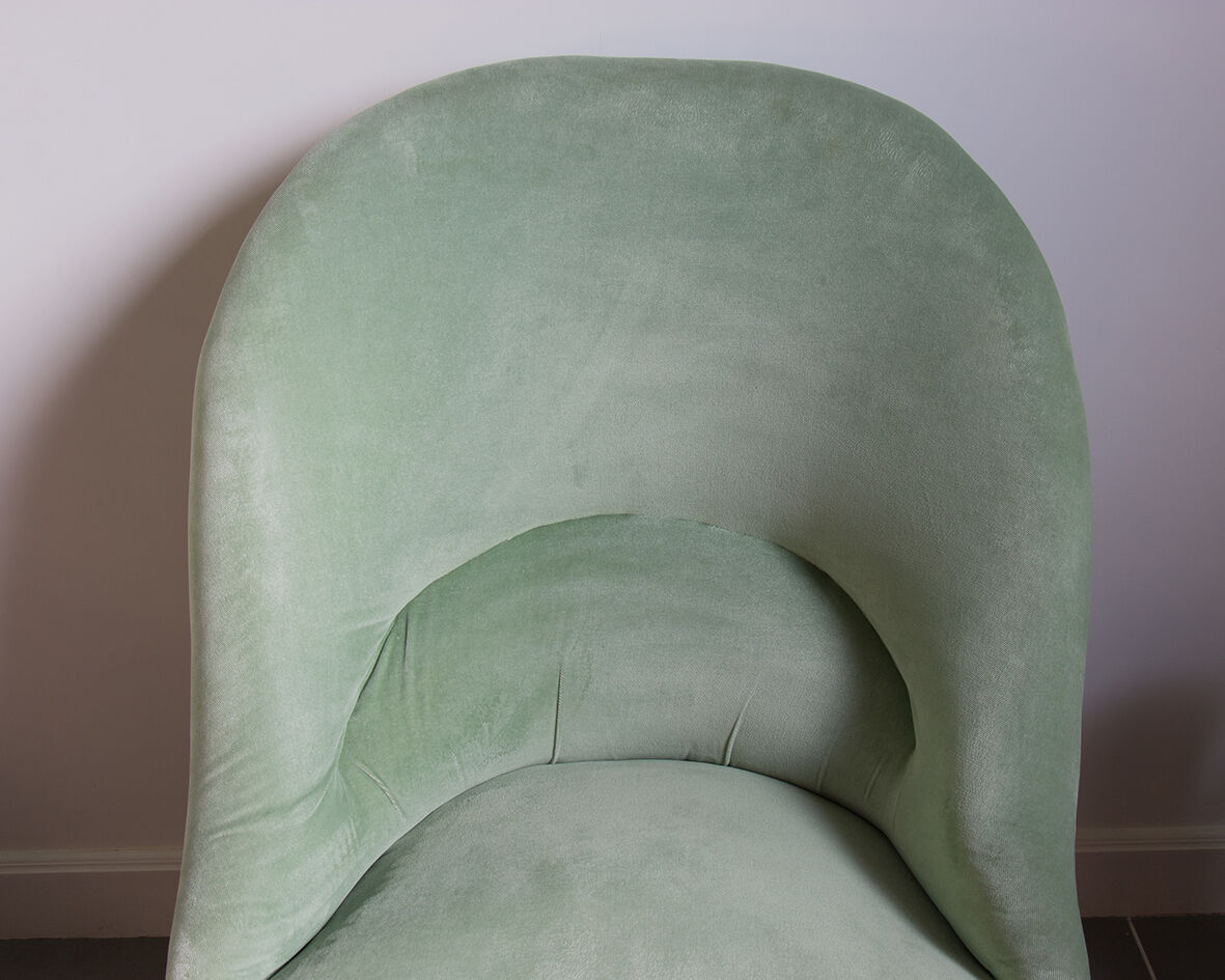 Toad silk velvet armchair