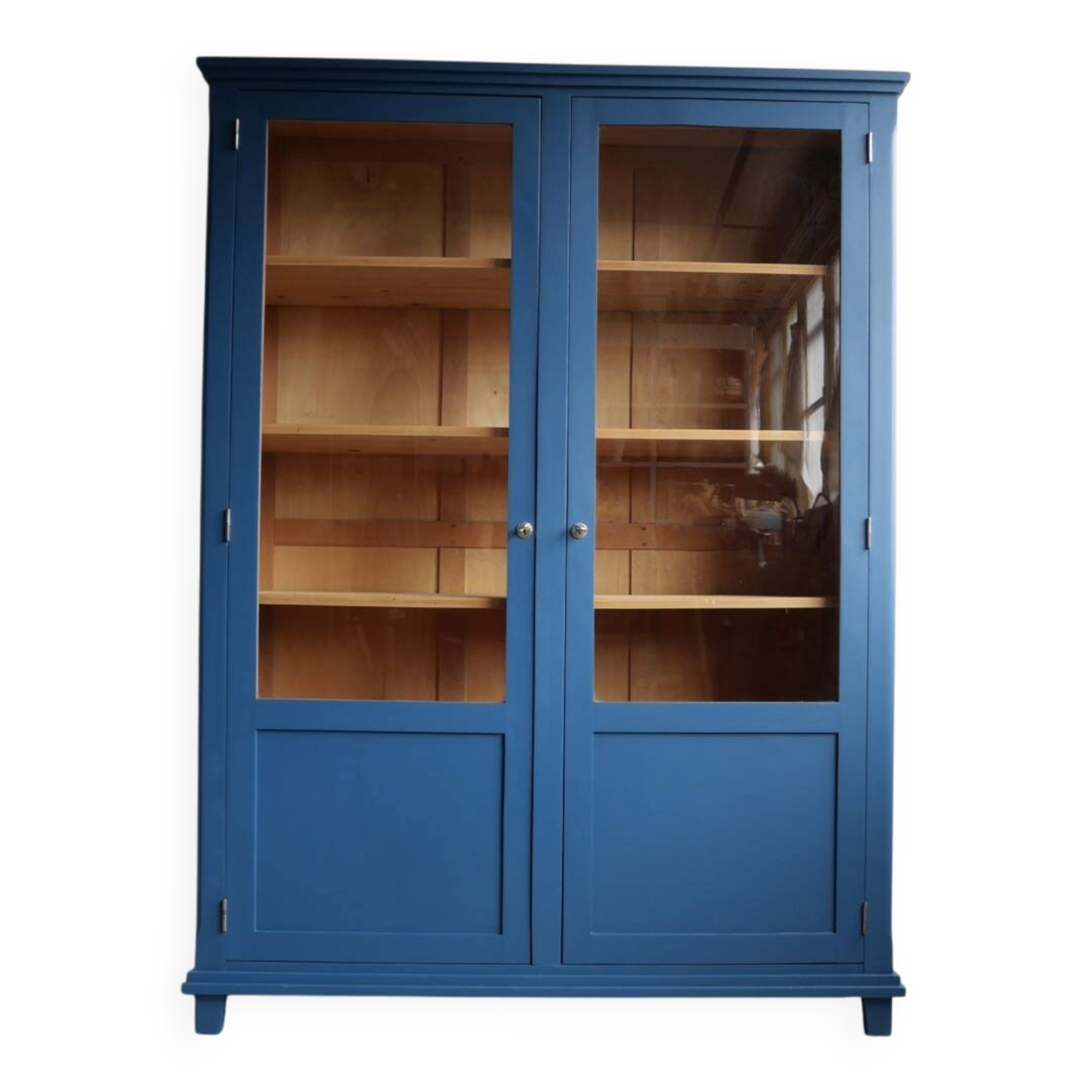 Vaisselier ancien bleu nuit