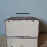 Bird cage, vintage rustic mouse cabinet curiosity