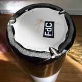 Charolles matte and varnished enamel cylinder vase