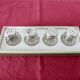 Salt and pepper "CHRISTOFLE" in solid silver in their original box, 1950.