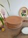 Ensemble de 8 assiettes plates en grès Chantilly Longchamp France vintage