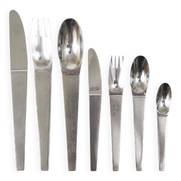 Carl Auböck 2060 Couverts, 42 pcs., Complet Pour 6 Personnes, Amboss Autriche, 1950
