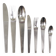 Carl Auböck 2060 Cutlery, 42 pcs., Complete for 6 People, Hammered Austria, 1950