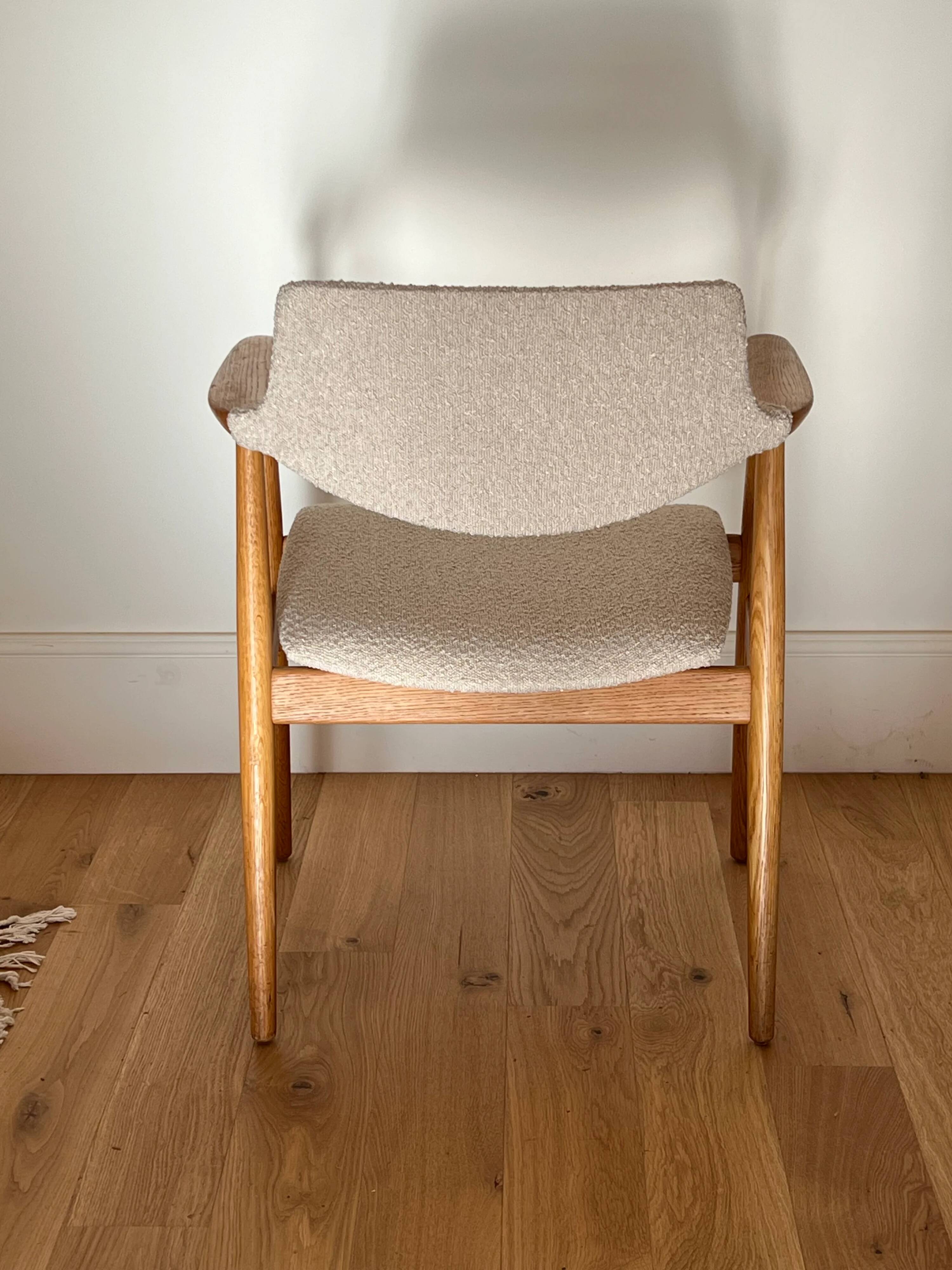 Vintage Scandinavian oak armchair "Holm" - 1960s