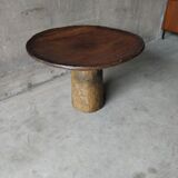 African Brutalist Table