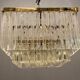 Lustre verre de Murano du milieu du siècle