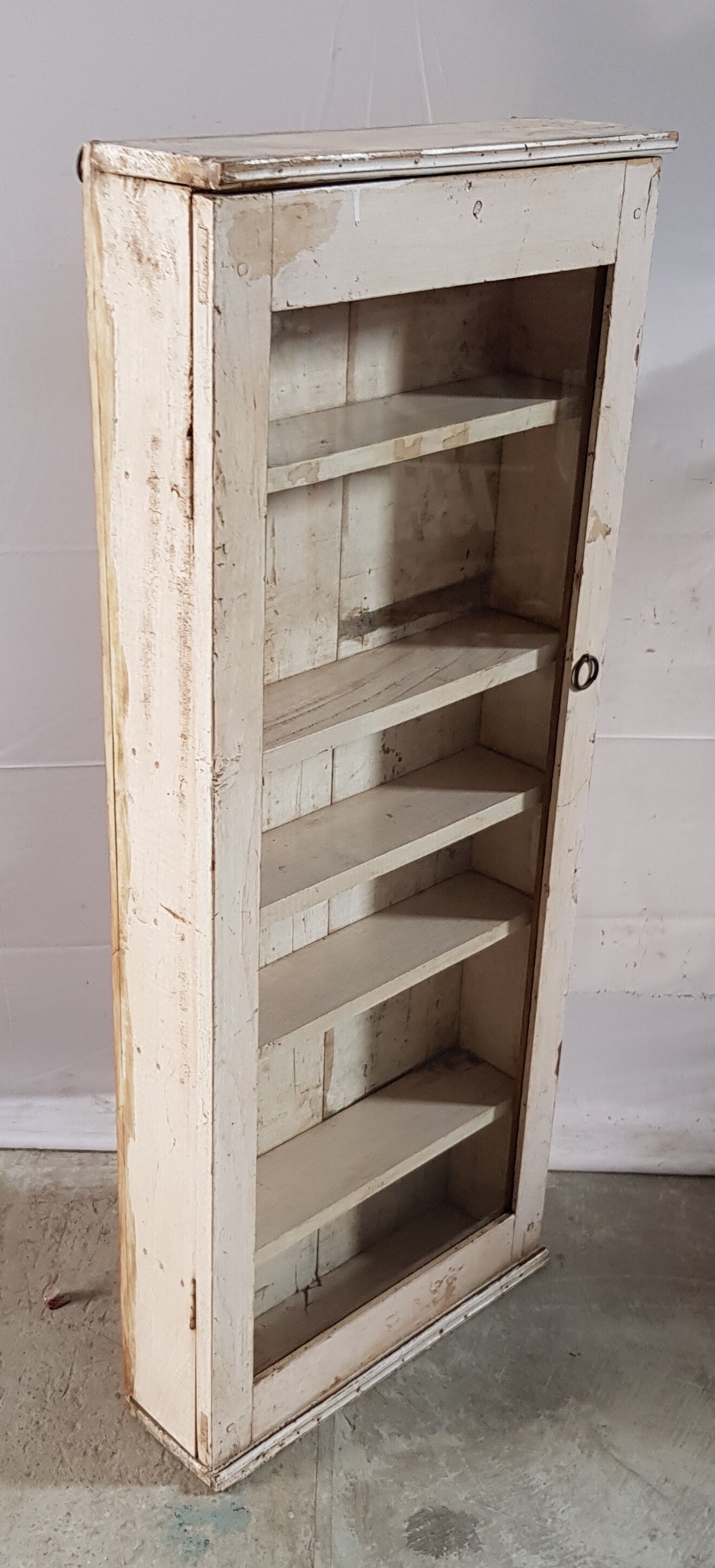 Former teak wall showcase