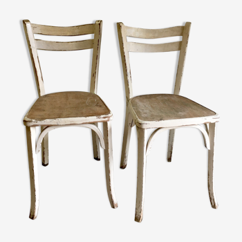 Paire de chaises bistrot Baumann – années 50
