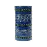 Vintage Italian Vase Ceramiche Minerva Blue Ceramic