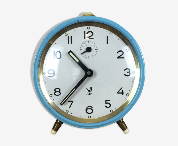 Jaz vintage alarm clock, blue | Selency