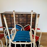 Set of 5 armchairs Tolix T2 50s