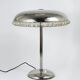 Mushroom Table Lamp in Nickel and Crystal Bakalowits Vienna, Austria, 1950s