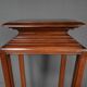 Large Cherry & Walnut Stool, Asian style – Early 20th century