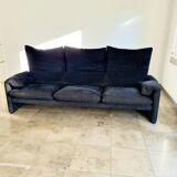 Maralunga 3 seater sofa by Vico Magistretti for Cassina