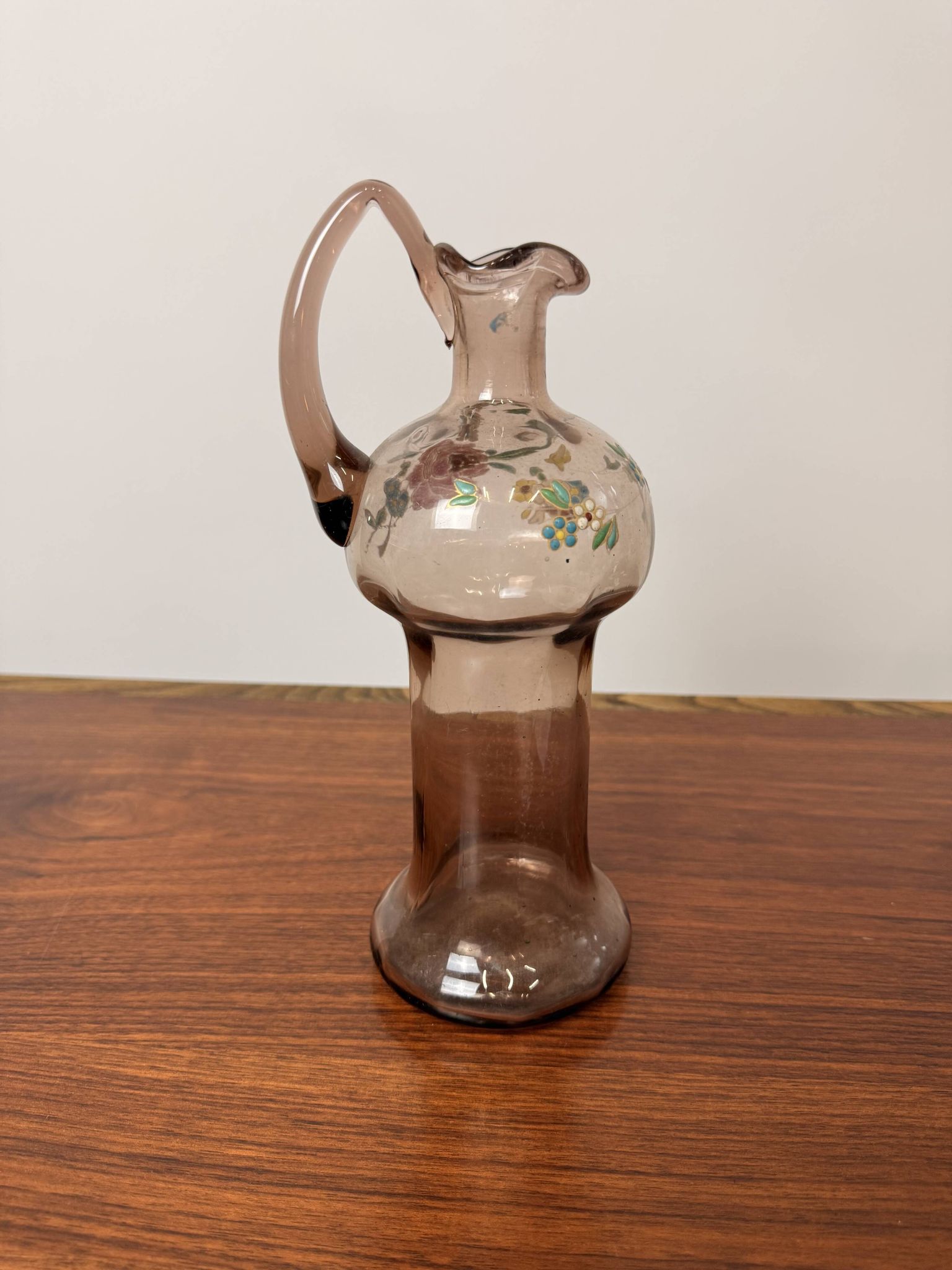 Old Legras jug – Enamelled glass – Art Nouveau