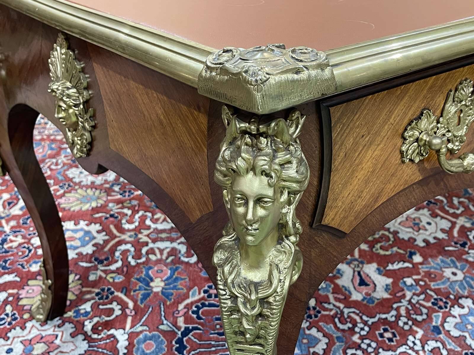 Regency style desk and armchair from the Napoleon III period - late 19th century