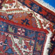 Tapis vintage Persan Hamadan fait main 50cm x 70cm 1970s 1C753