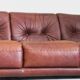 Vintage Sapporo Italian leather sofa Mobil Girgi 1970s