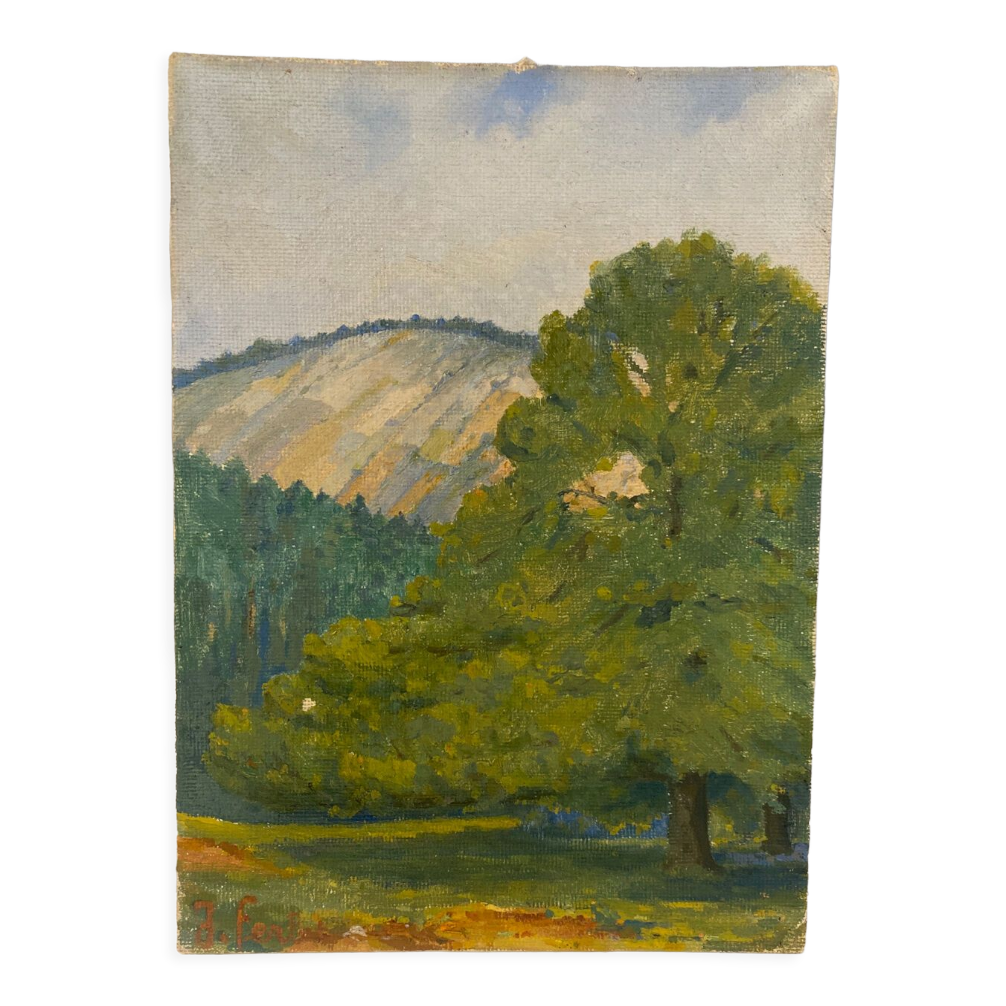Signed rural landscape, dated 1935