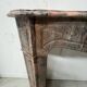 Louis XV style fireplace, "Pompadour" model, grey-pink marble, 20th century