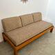 Wooden sofa design Regain France vintage 60s