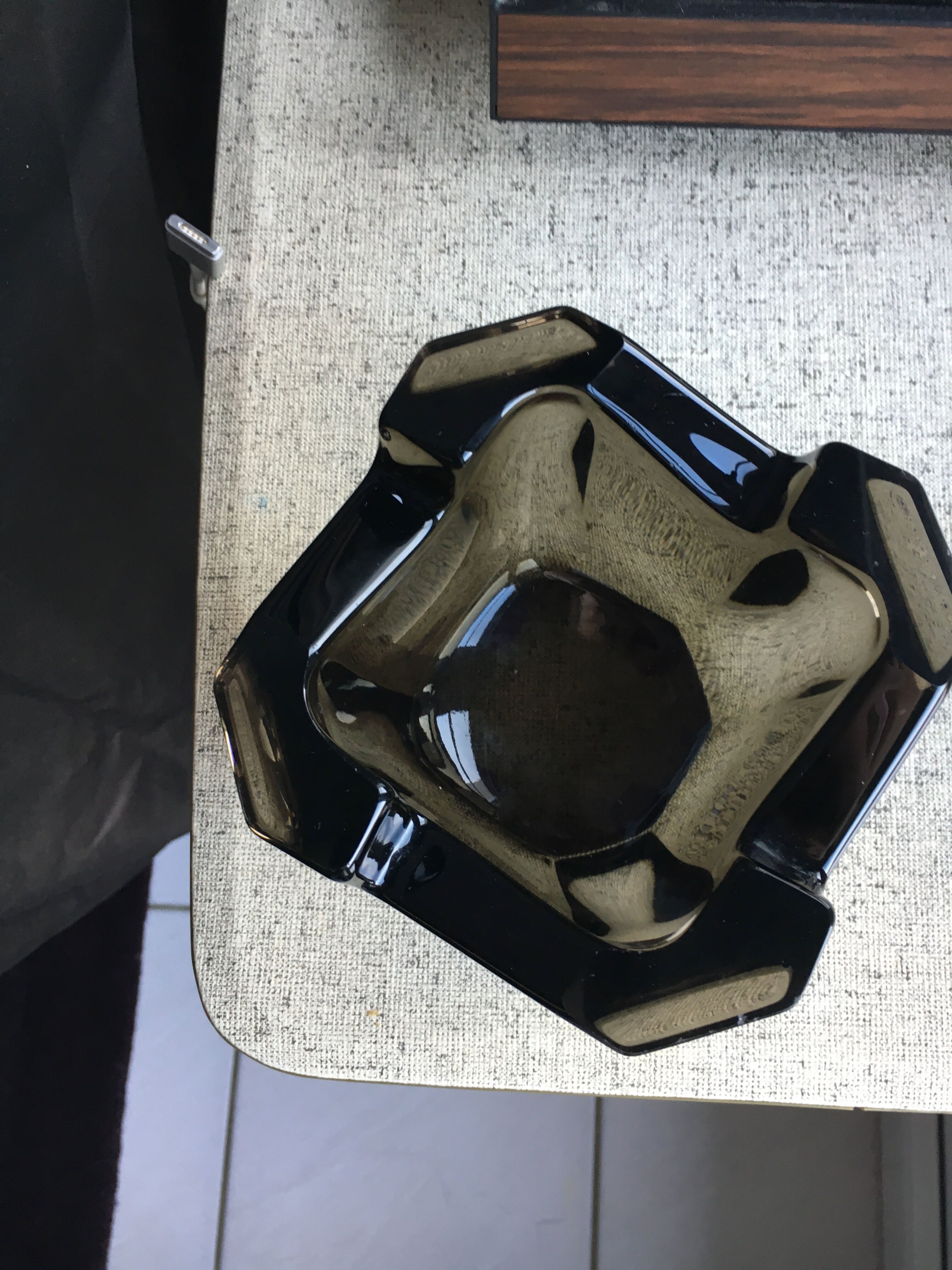 Bohemia glass ashtray circa 1950