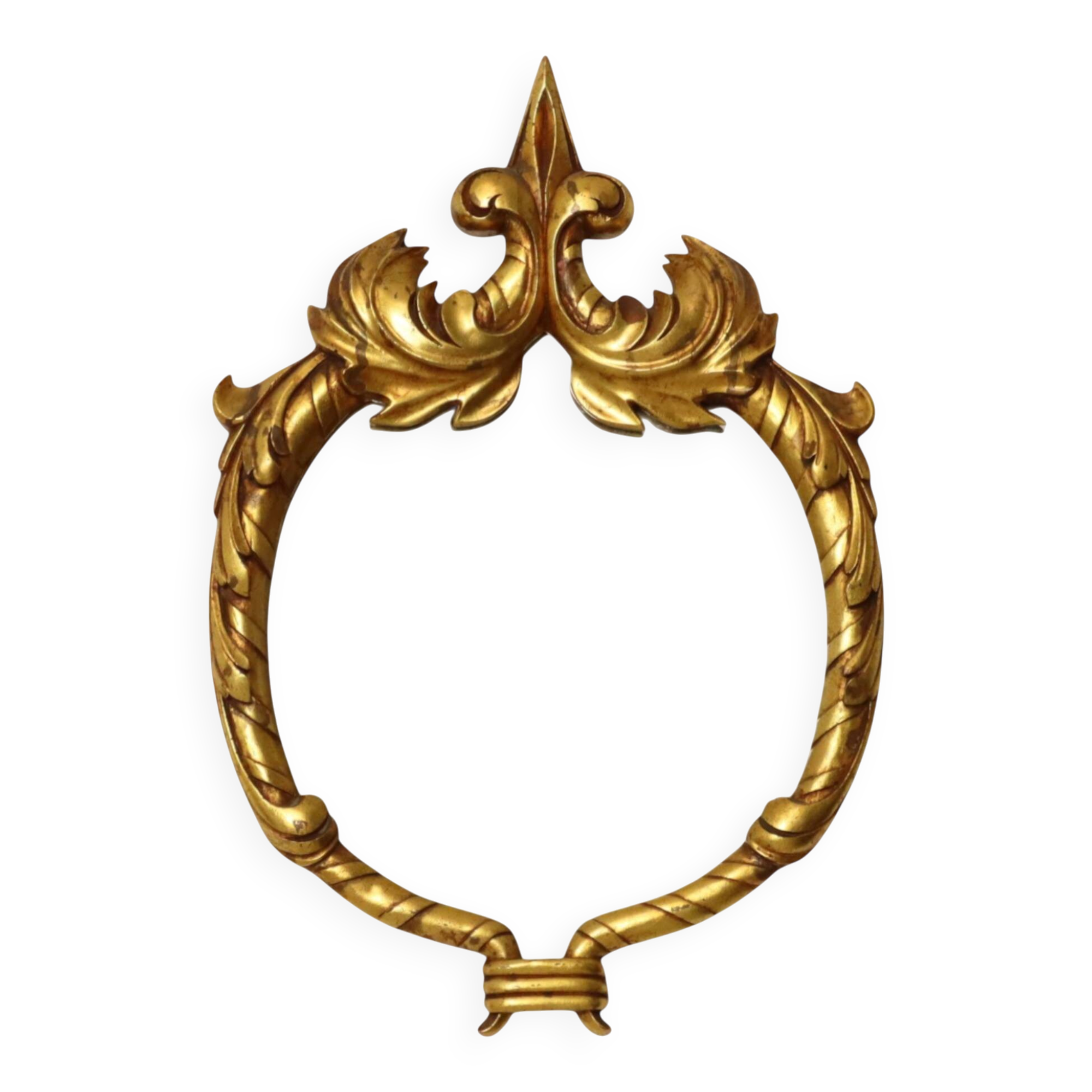 Classic Gold-Leaf Gilded Baroque Acanthus Mirror 45cm