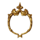 Classic Gold-Leaf Gilded Baroque Acanthus Mirror 45cm