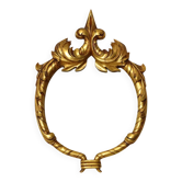 Miroir baroque en acanthe doré à la feuille d'or classique 45 cm