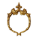 Classic Gold-Leaf Gilded Baroque Acanthus Mirror 45cm