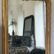 Old mirror louis Philippe gilded gold leaf pediment angels